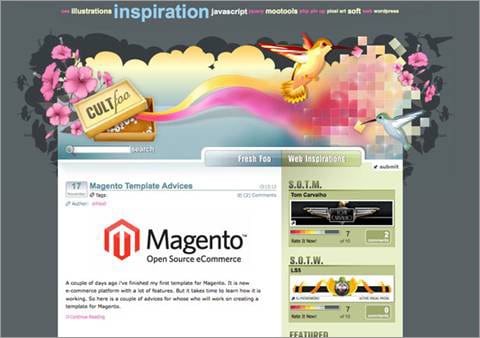 An example of using border shading to encourage scrolling An example of using border shading to encourage scrolling